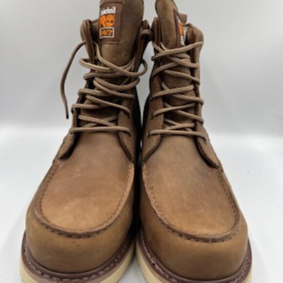 New Timberland Pro Mens Size 13 Wedge 6” Work Boots Brown New In The Box - Picture 6 of 13